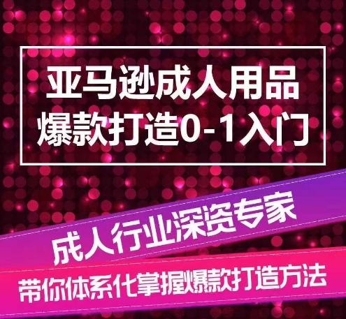 亚马逊成人用品爆款打造0-1入门，系统化讲解亚马逊成人用品爆款打造的流程-资源宝库