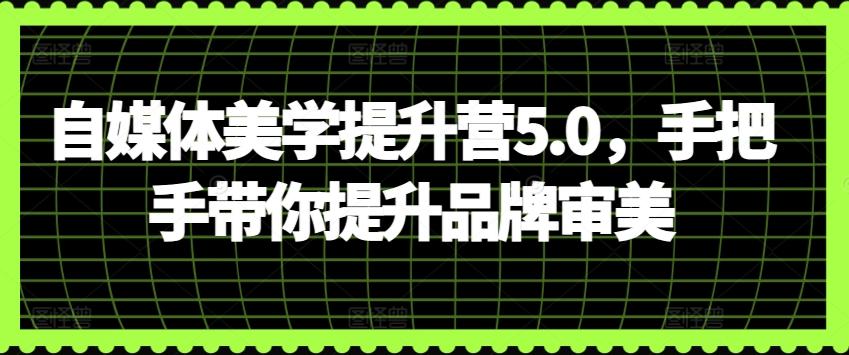 自媒体美学提升营5.0，手把手带你提升品牌审美-资源宝库