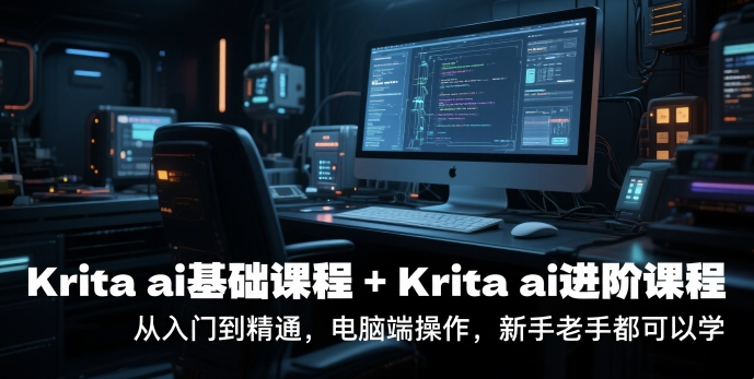 krita ai基础课程+Krita ai进阶课程，从入门到精通，电脑端操作，新手老手都可以学-资源宝库