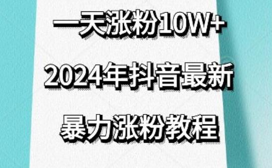 抖音最新暴力涨粉教程，视频去重，一天涨粉10w+，效果太暴力了，刷新你们的认知【揭秘】-资源宝库