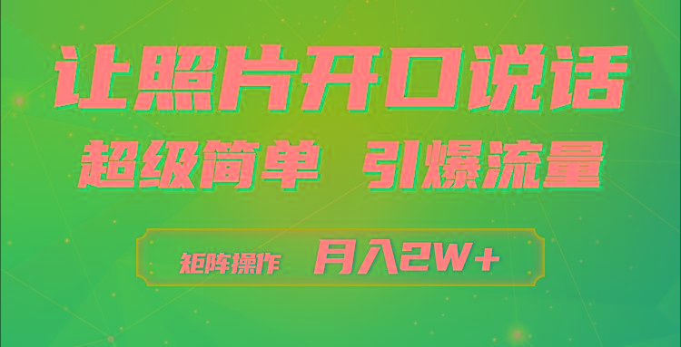 (9553期)利用AI工具制作小和尚照片说话视频，引爆流量，矩阵操作月入2W+-资源宝库