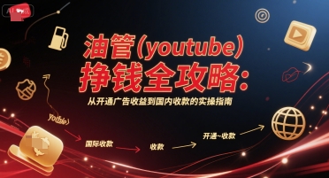油管(youtube)挣钱全攻略:从开通广告收益到国内收款的实操指南-资源宝库