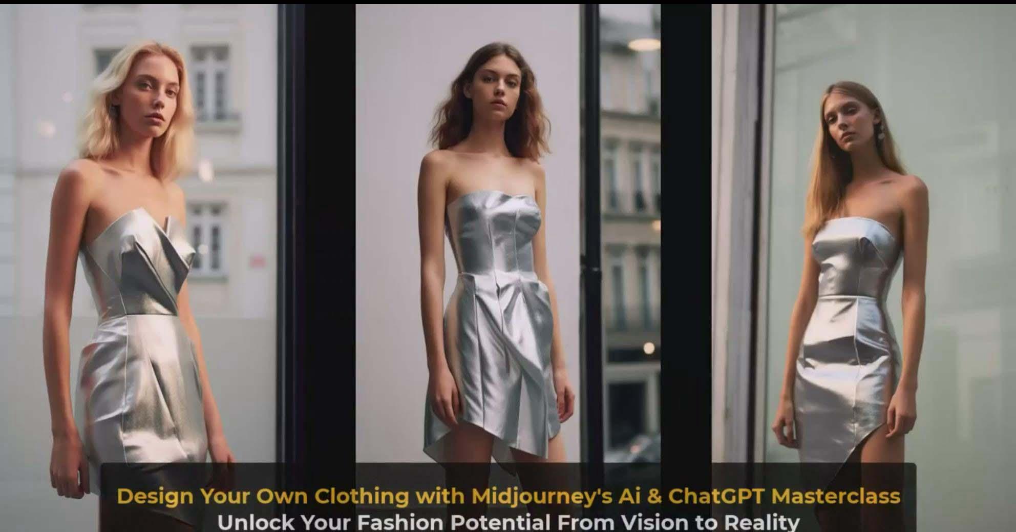 图片[8]-利用 Midjourneys Ai 人工智能设计自己的服装AI大师班-10节课-中英字幕-资源宝库
