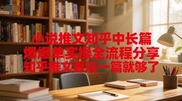 小说推文知乎中长篇爆单实操全流程分享,知乎推文看这一篇就够了-资源宝库