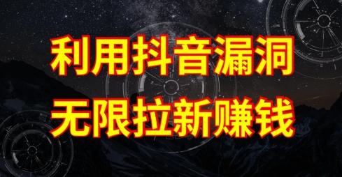 利用抖音链接漏洞，无限拉新赚钱【漏洞原理+操作流程】【揭秘】-资源宝库