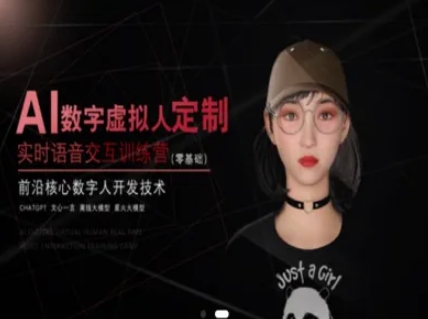 AI数字虚拟人定制，实时语音交互训练营(零基础)，前沿核心数字人开发技术-资源宝库