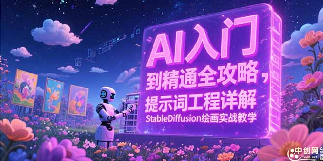 AI入门到精通全攻略,提示词工程详解,StableDiffusion绘画实战教学-资源宝库