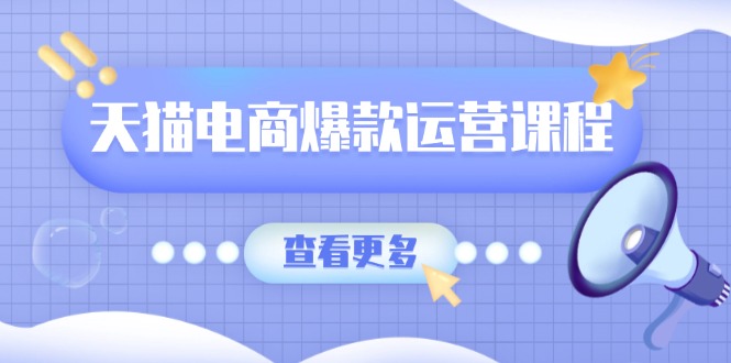 天猫电商爆款运营课程，爆款卖点提炼与流量实操，多套模型全面学习-资源宝库