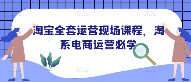 淘宝全套运营现场课程，淘系电商运营必学-资源宝库
