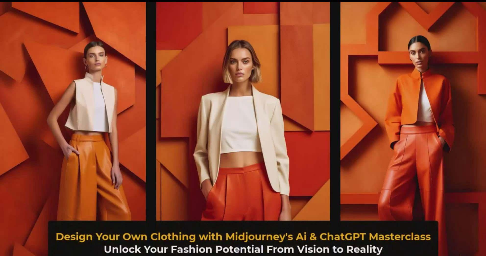 图片[3]-利用 Midjourneys Ai 人工智能设计自己的服装AI大师班-10节课-中英字幕-资源宝库