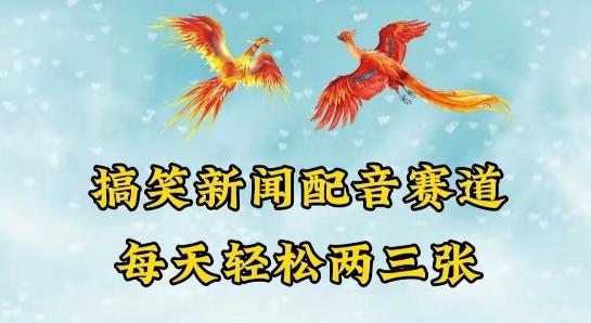 中视频爆火赛道一搞笑新闻配音赛道，每天轻松两三张【揭秘】-资源宝库