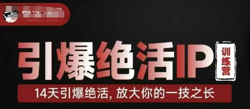 引爆绝活IP训练营,14天引爆绝活,放大你的一技之长-资源宝库