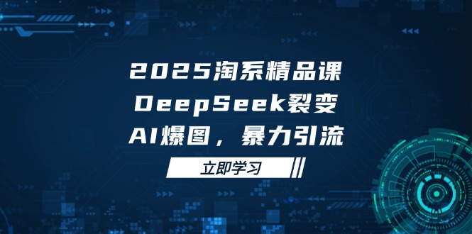 2025 淘系精品课，DeepSeek 裂变，AI 爆图，暴力引流-资源宝库