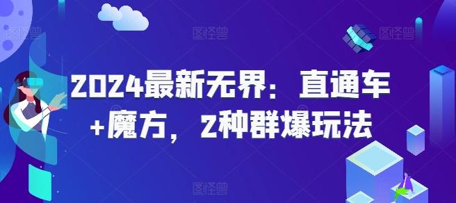 2024最新无界：直通车+魔方，2种群爆玩法-资源宝库