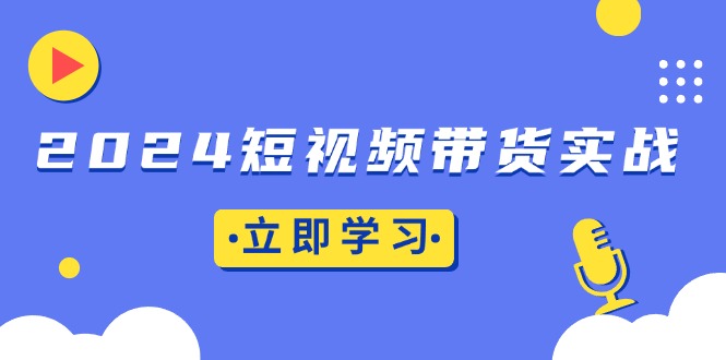 2024短视频带货实战：底层逻辑+实操技巧，橱窗引流、直播带货-资源宝库