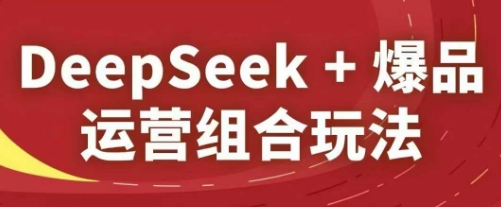 DeepSeek+爆品运营组合玩法，2025淘系精品课-资源宝库