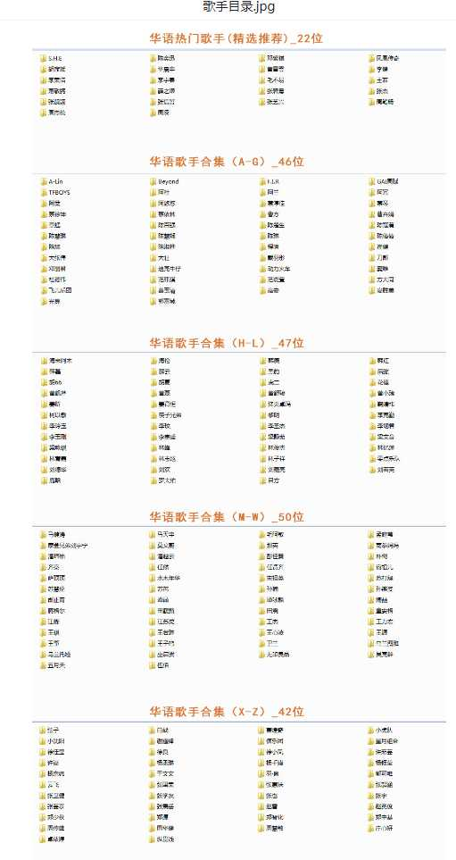 【音乐】歌手合集（100多位歌手合集）-资源宝库
