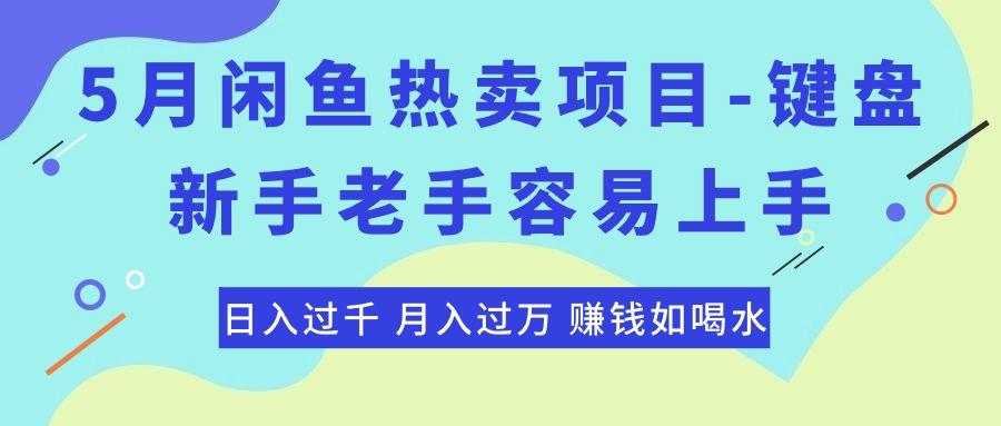 最新闲鱼热卖项目-键盘，新手老手容易上手，日入过千，月入过万，赚钱…-资源宝库
