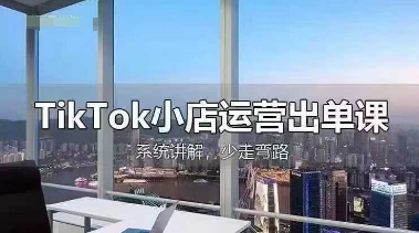 TikTok小店运营出单课，从开店选品、运营出单、发货回款，进行全流程讲解-资源宝库