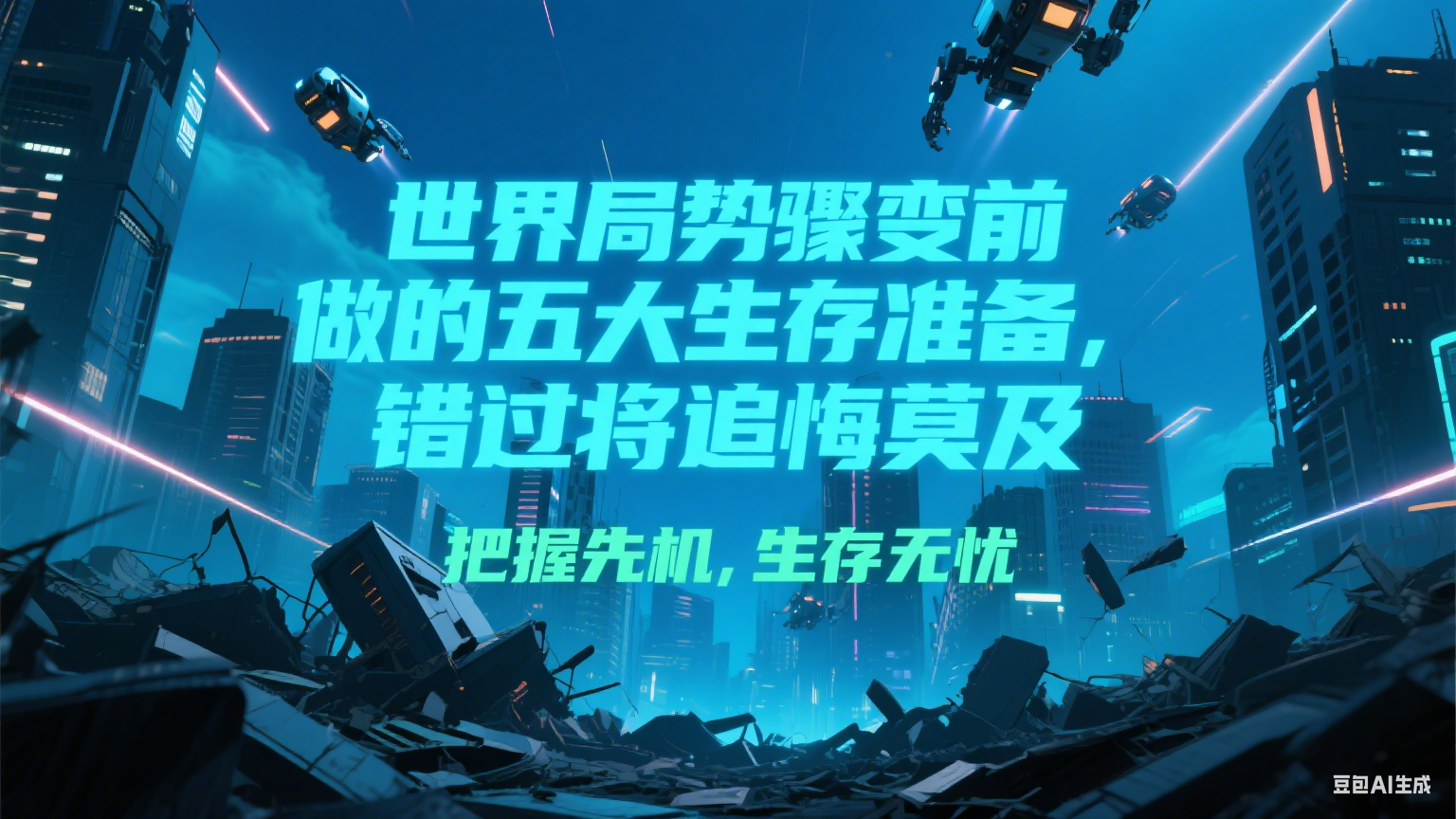付费文章《世界局势骤变前必做的五大生存准备，错过将追悔莫及》-资源宝库