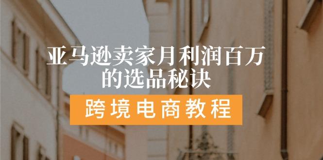 亚马逊卖家月利润百万的选品秘诀:  抓重点/高利润/大方向/大类目/选品...-资源宝库