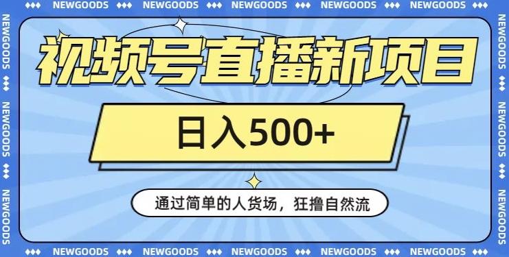 视频号直播新项目，通过简单的人货场，狂撸自然流，日入500+【260G资料】-资源宝库