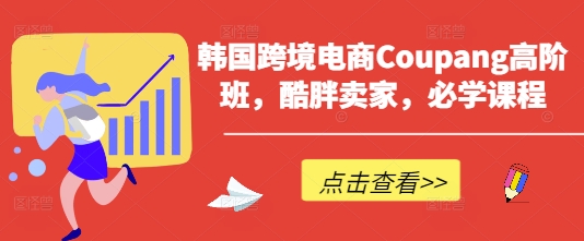 韩国跨境电商Coupang高阶班,酷胖卖家,必学课程-资源宝库