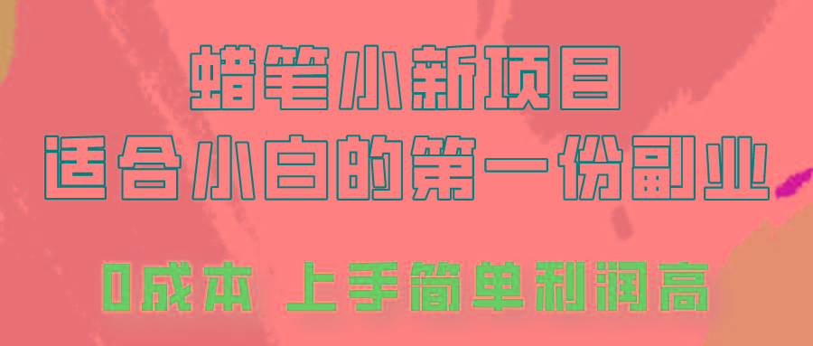 蜡笔小新项目拆解，0投入，0成本，小白一个月也能多赚3000+-资源宝库