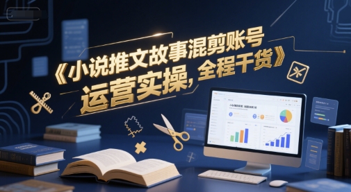 小说推文故事混剪账号运营实操，全程干货-资源宝库