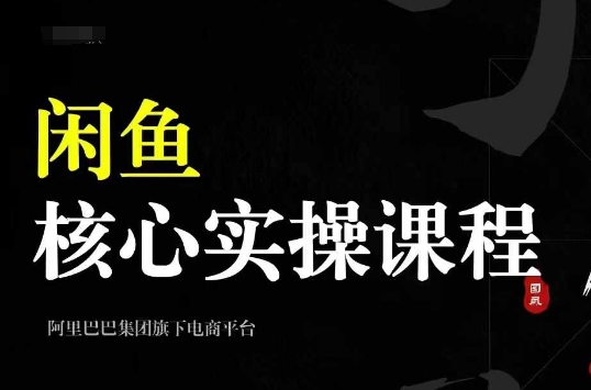 2024闲鱼核心实操课程，从养号、选品、发布、销售，教你做一个出单的闲鱼号-资源宝库