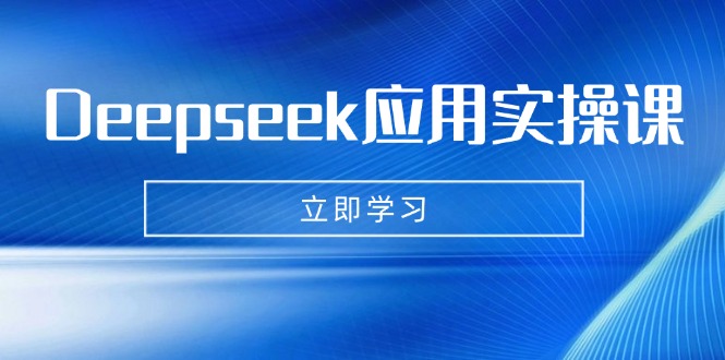 Deepseek应用实操课：AI制作数字妈妈、写真、短视频，辅导作业，PPT制作等-资源宝库