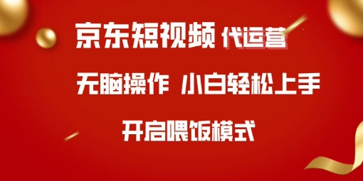 京东短视频代运营，全程喂饭，小白轻松上手【揭秘】-资源宝库