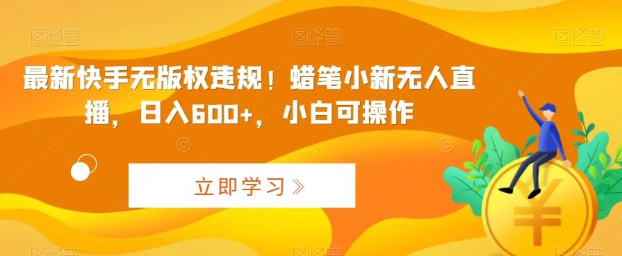 最新快手无版权违规！蜡笔小新无人直播，日入600+，小白可操作【揭秘】-资源宝库