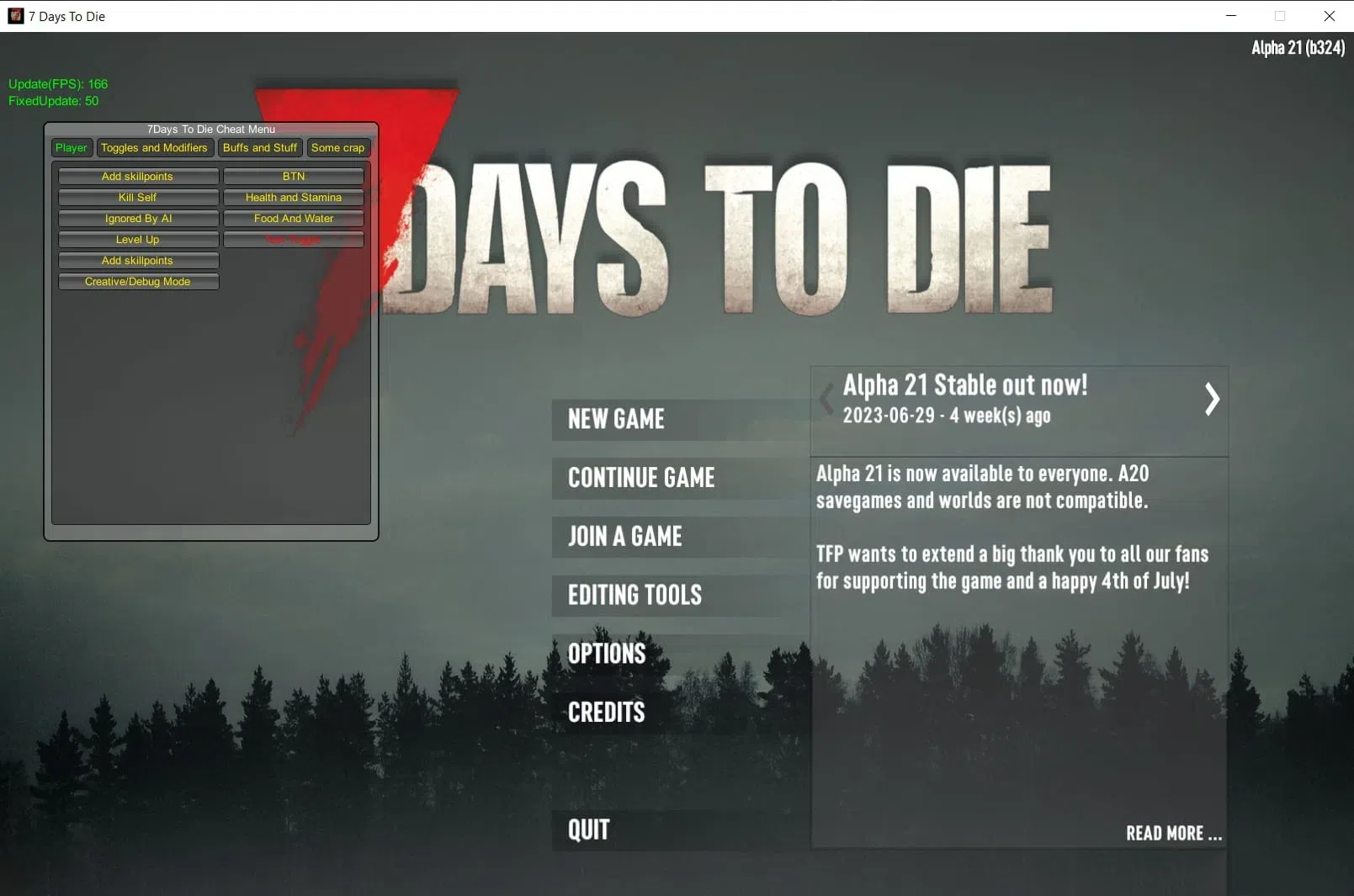 7 Days to Die 七日杀多功能修改器 v1.1.3.105 免费版-资源宝库