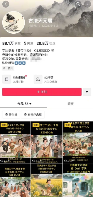 古法五音养生教程,五音疗愈的视频的制作方法,2-4小时就能学会,作者10天涨粉10W-资源宝库