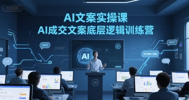 AI文案实操课,AI成交文案底层逻辑训练营-资源宝库
