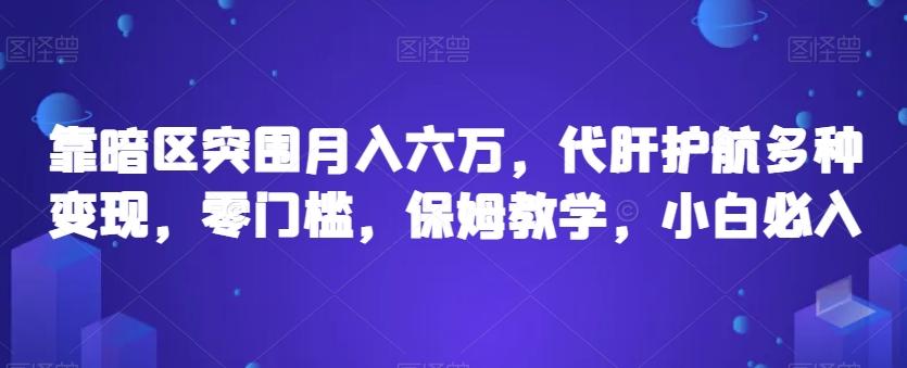 靠暗区突围月入六万，代肝护航多种变现，零门槛，保姆教学，小白必入【揭秘】-资源宝库