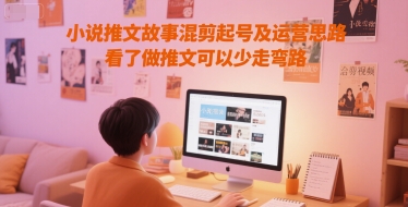 小说推文故事混剪起号及运营思路，看了做推文可以少走弯路-资源宝库