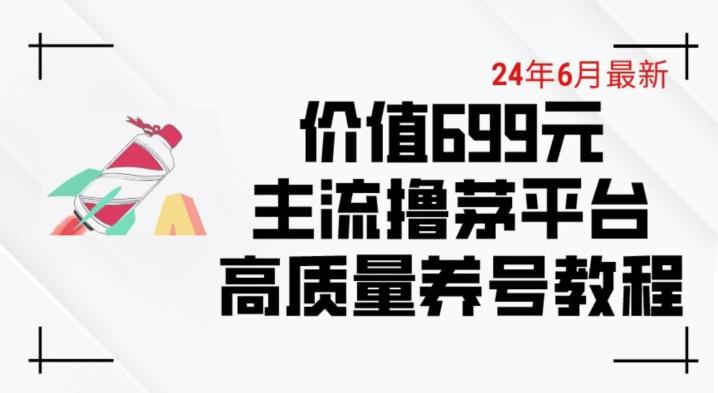 6月最新价值699的主流撸茅台平台精品养号下车攻略【揭秘】-资源宝库