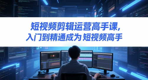 短视频剪辑运营高手课，入门到精通成为短视频高手-资源宝库