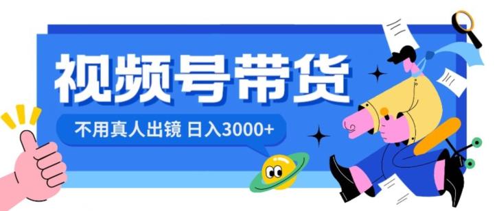 视频号带货，日入3000+，不用真人出镜-资源宝库
