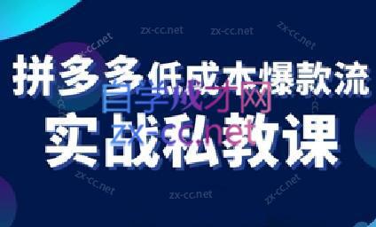 卡卡老师·拼多多低成本爆款流实战私教课-资源宝库